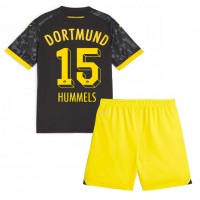 Borussia Dortmund Mats Hummels #15 Vieras Peliasu Lasten 2023-24 Lyhythihainen (+ Lyhyet housut)